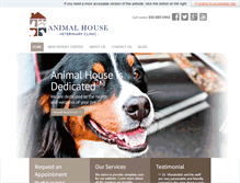 Tablet Screenshot of animalhousevc.com